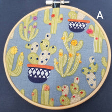 Load image into Gallery viewer, Cacti succulent embroidery floral gift

