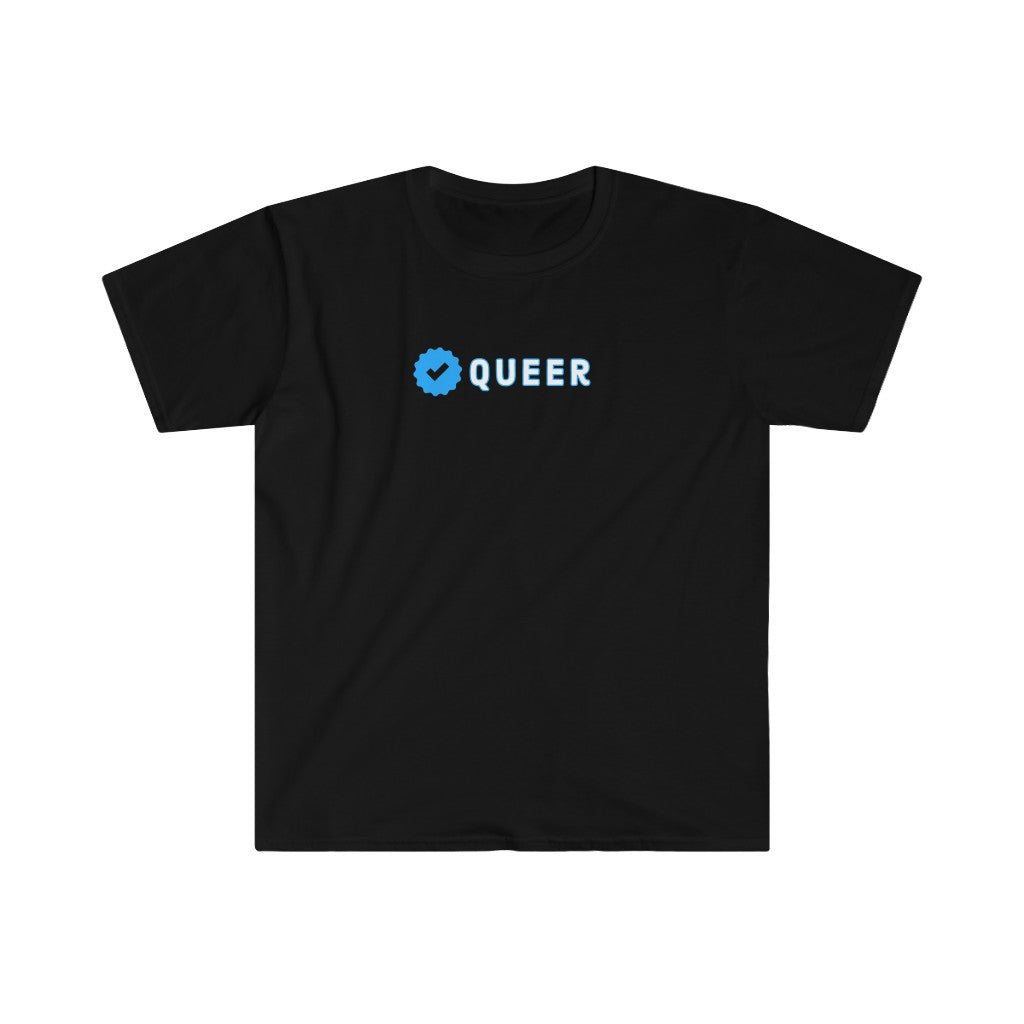 Verified Queer Tee | Blue Check Series