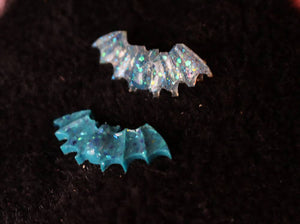 Kawaii Bat Hair Clips- Pastel Made To Order Resin Jewelry