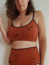 Load image into Gallery viewer, Bralette in Rust Print
