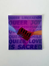Load image into Gallery viewer, Queer Liberation is Sacred sticker
