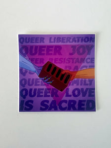 Queer Liberation is Sacred sticker