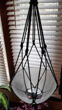 Load image into Gallery viewer, Macrame hanger black cord
