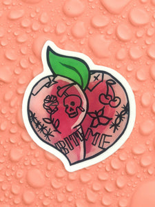 Tattooed Peach sticker