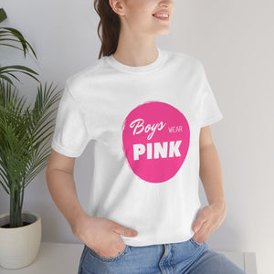 Boys Wear Pink T-Shirt