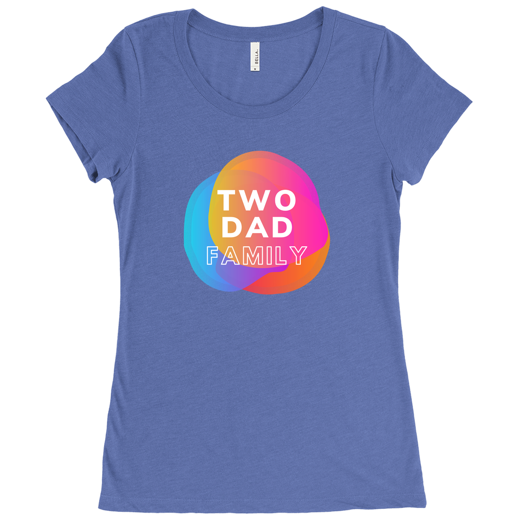 Two Dad Family Fitted T-Shirt