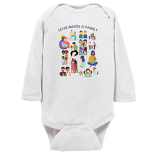 Load image into Gallery viewer, Love Makes a Family Long Sleeve Bodysuit
