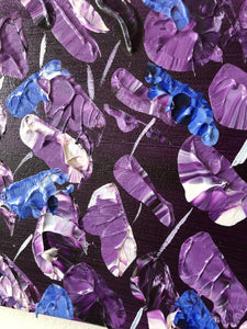 "Purple Poppy Fields" - Original Acrylic Floral Painting