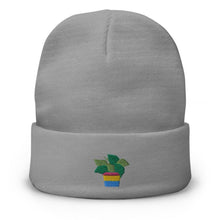 Load image into Gallery viewer, Pan Plant Embroidered Beanie
