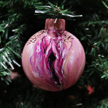 Load image into Gallery viewer, Vulva Handpainted Christmas Ornament!
