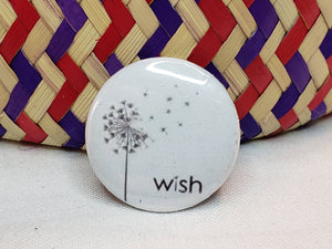 1" Button - Wish