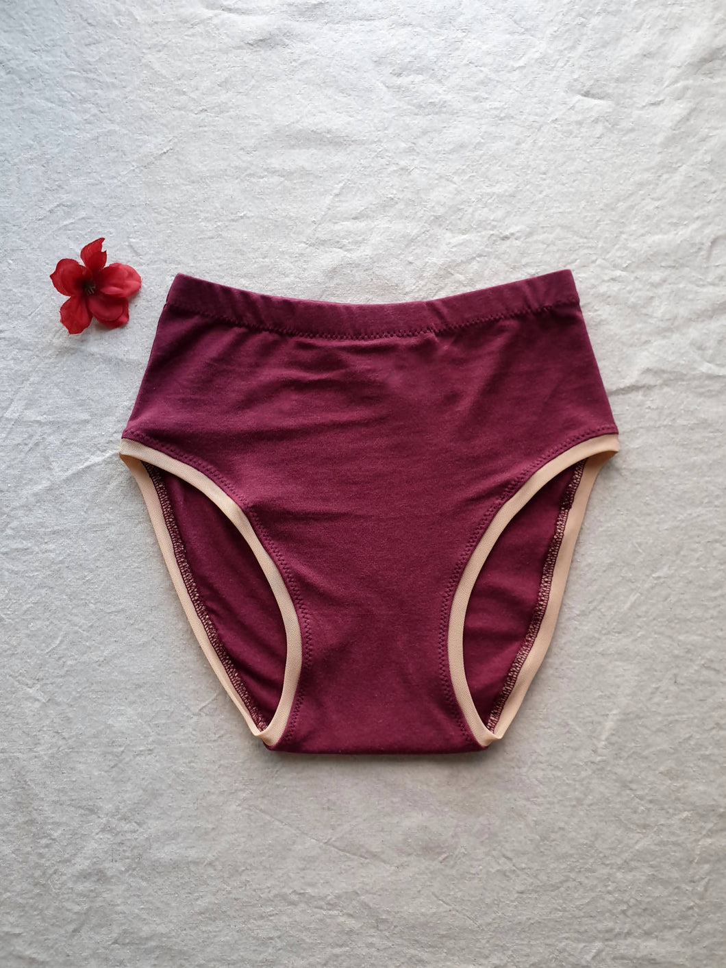 Valkyrie High-Waisted Gaff Panty in Merlot – Flamingo Market