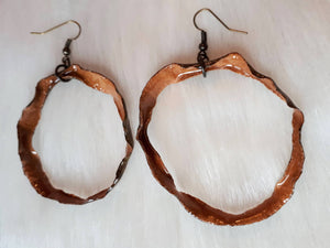 Avocado skin earrings natural colour 5