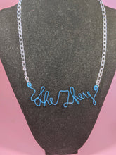 Load image into Gallery viewer, She/They Talisman Necklace - Blue
