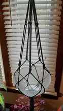 Load image into Gallery viewer, Macrame hanger long black cord
