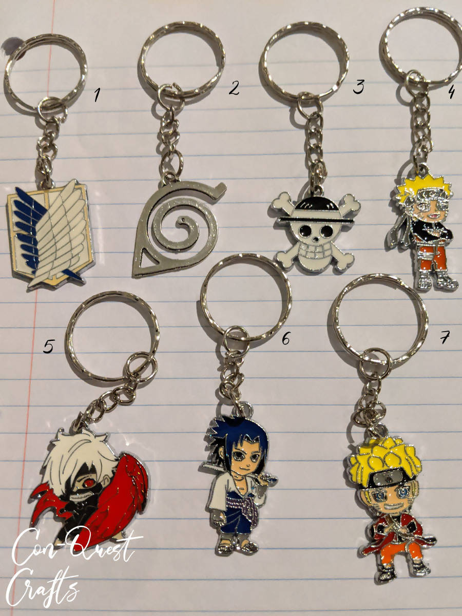 Various Anime Inspired Key chains (Choose 1)