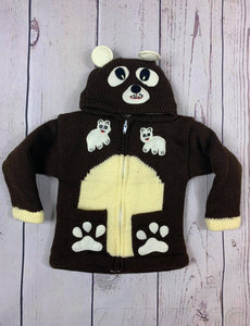 Bear hood kids sweater