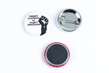 Load image into Gallery viewer, But Still, Like Air, I Rise: Feminist Pinback Buttons or Strong Ceramic Magnets
