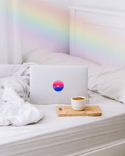 Load image into Gallery viewer, Bi Sticker | Subtle Bisexual Pride Sunrise Sticker
