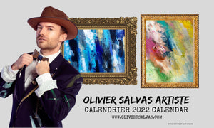 2022 Abstract Art Calendar - Olivier Salvas Artiste