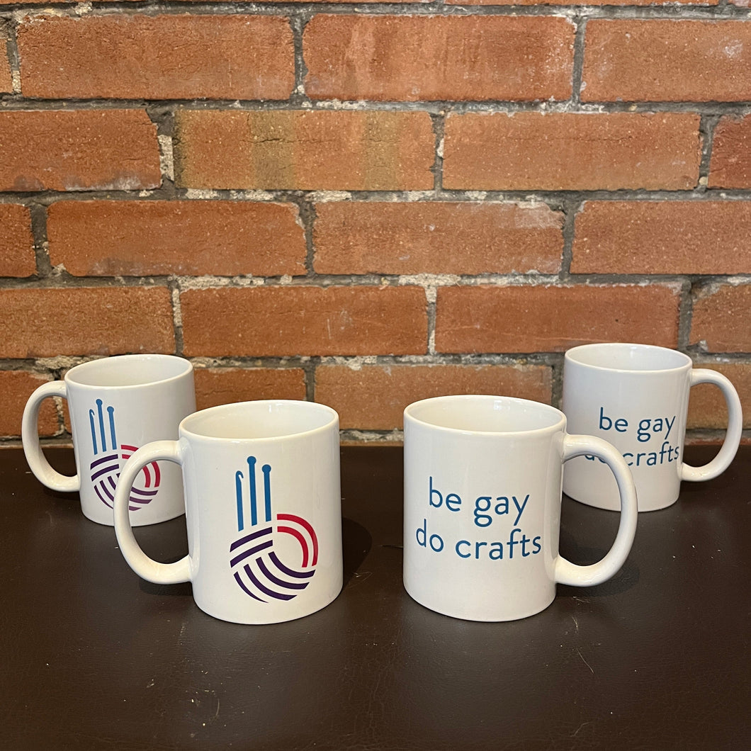 Bistitchual Be Gay Do Crafts Mug