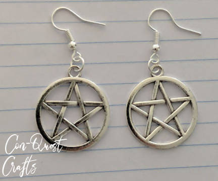 Pentagram Symbol Earrings