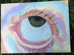 Pulled Eye Acrylic Painting