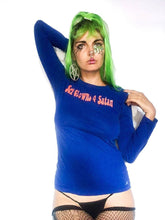 Load image into Gallery viewer, XS LongSleeve “Sex Clowns 4 Satan” Shirt Navy Blue
