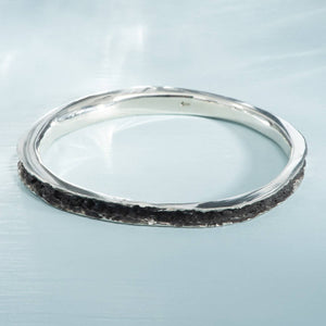 Summit Bangle in Recycled Sterling Silver