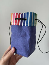 Load image into Gallery viewer, good news - rainbow drawstring project or dice bag
