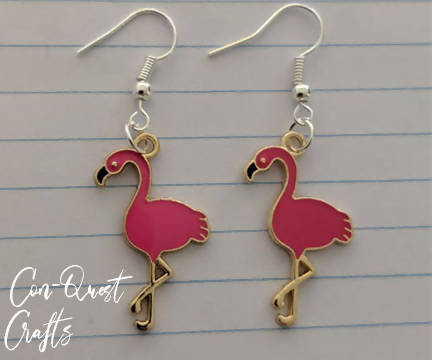 Pink Flamingo Earrings