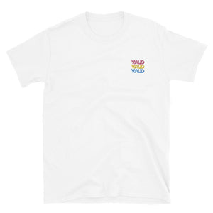 Valid. Tee (Gender neutral) - Pansexual flag embroidery