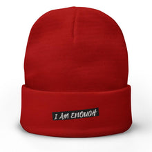 Load image into Gallery viewer, I Am Enough Embroidered Beanie
