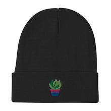 Load image into Gallery viewer, Bi Plant Embroidered Beanie
