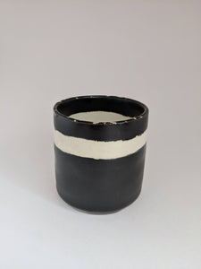 Black and white stripe Ceramic Cup