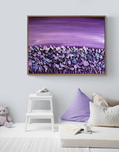Load image into Gallery viewer, &quot;Purple Poppy Fields&quot; - Original Acrylic Floral Painting
