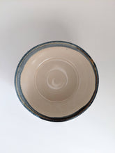 Load image into Gallery viewer, Falling water blue and cream Ceramic Bowl
