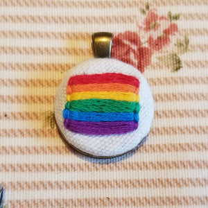 Rainbow LGBTQ pride necklace
