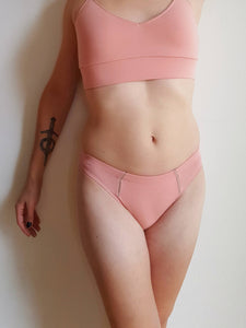 Valkyrie Low-Rise Gaff Panty in Rose