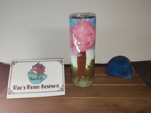 Cherry Blossom Afternoon - 20oz skinny tumbler