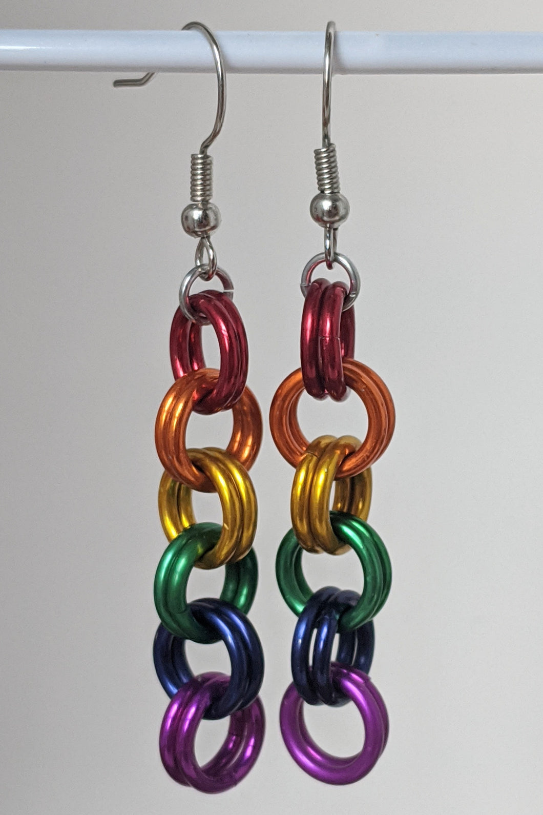 Gay Pride Earrings (2-in-2 Weave)