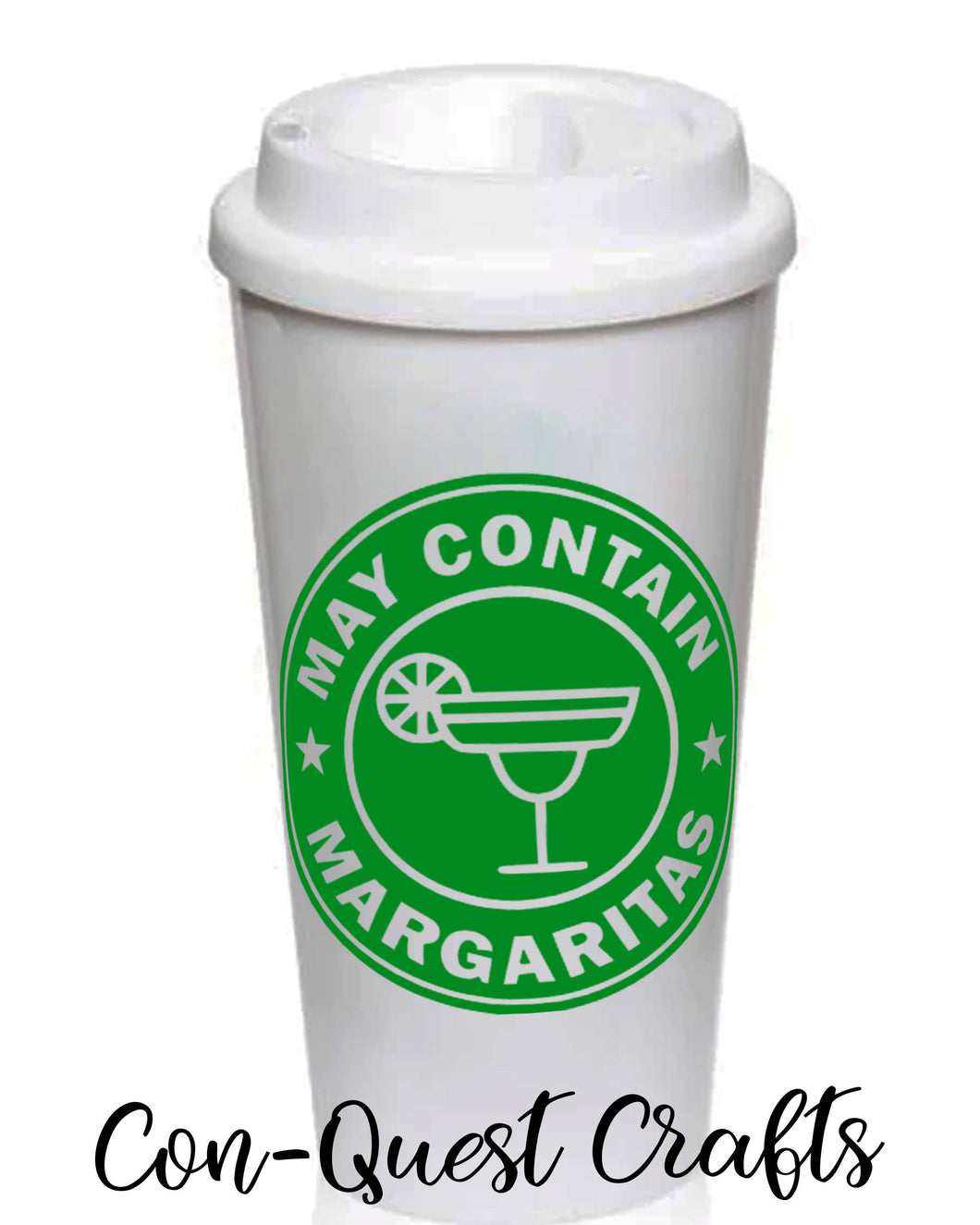 May Contain Margaritas Permanent Decal - DECAL ONLY