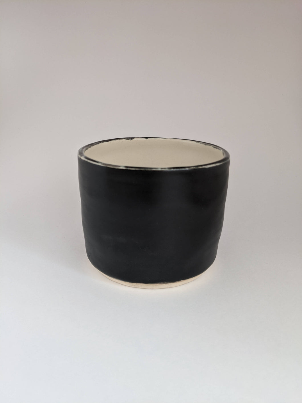Black and white Ceramic Pot