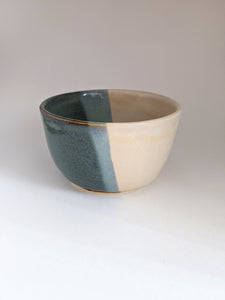Blue and cream Ceramic Bowl