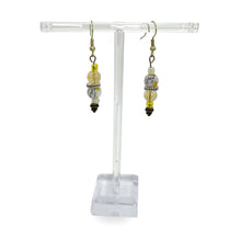 Load image into Gallery viewer, Citrine and Glass Bead Earrings
