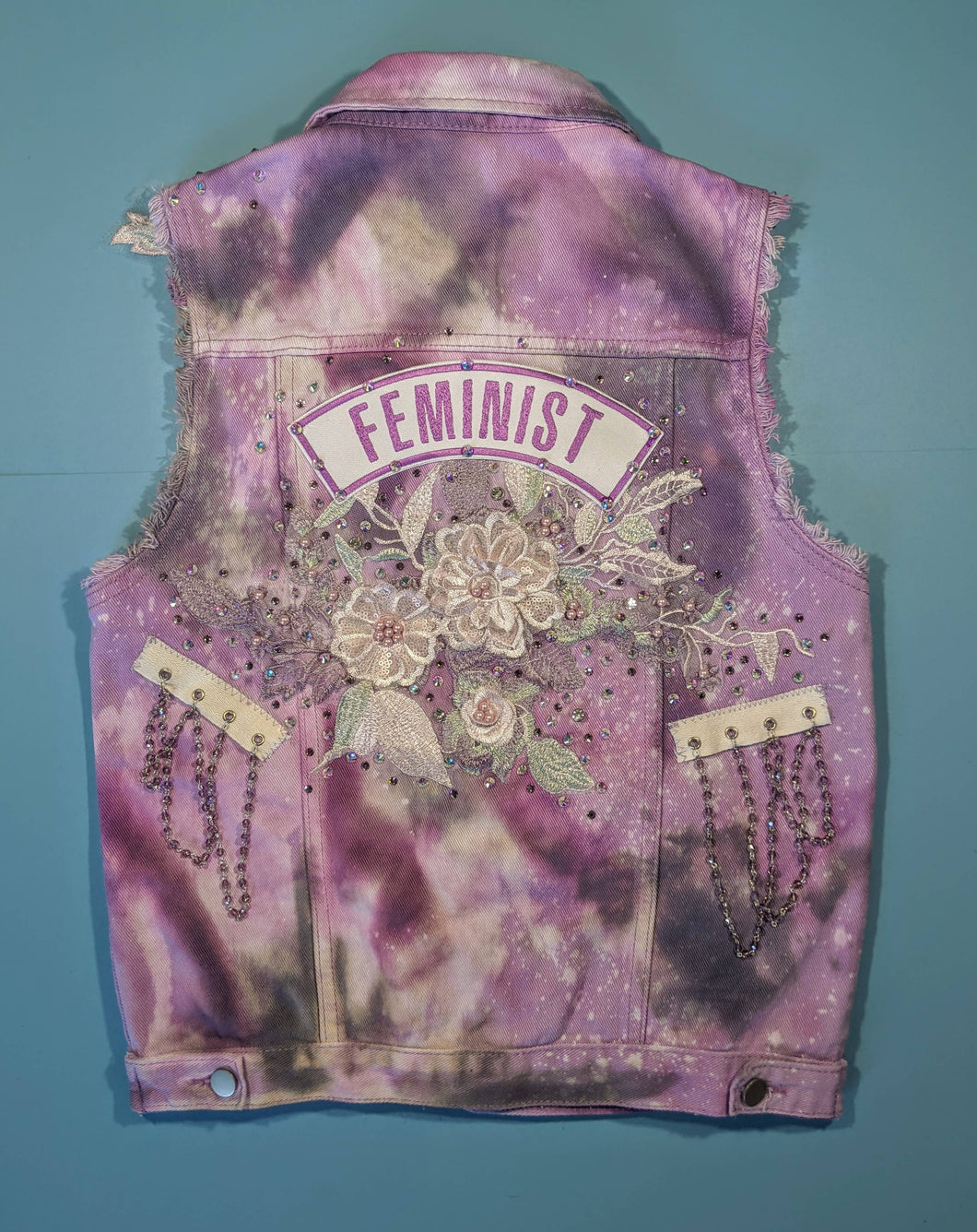 Feminist Unisex Vest - Pastel Floral