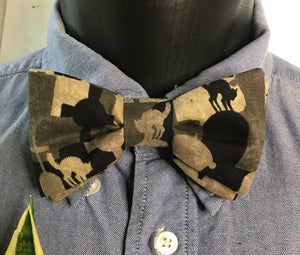 Graveyard Cat Bow Tie with Pocket Square