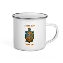 Load image into Gallery viewer, Earth Day Every Day Enamel Mug
