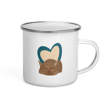 Load image into Gallery viewer, Cat Love Enamel Mug
