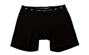 Toni Marlow Clothing Underwear T.O.M. (Time Of Month) Boxer Briefs - Bamboo Period Underwear Black / 2XS